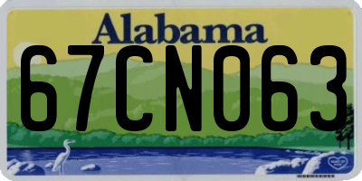 AL license plate 67CN063