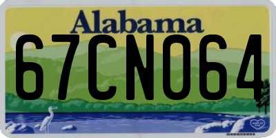 AL license plate 67CN064