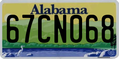 AL license plate 67CN068