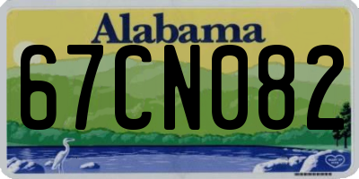 AL license plate 67CN082