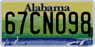 AL license plate 67CN098