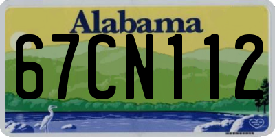 AL license plate 67CN112