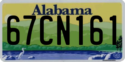 AL license plate 67CN161