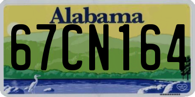 AL license plate 67CN164