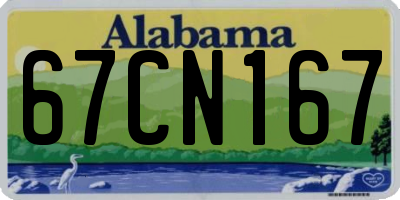 AL license plate 67CN167