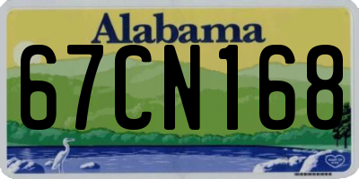 AL license plate 67CN168