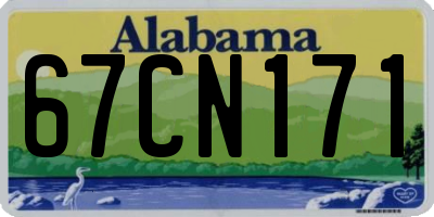 AL license plate 67CN171