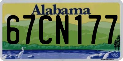 AL license plate 67CN177