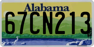 AL license plate 67CN213