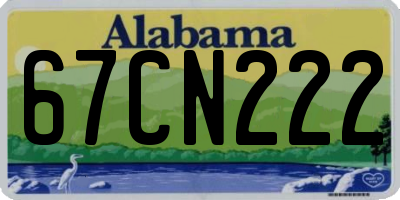 AL license plate 67CN222
