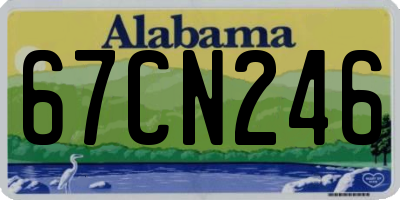 AL license plate 67CN246