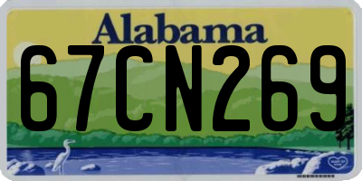 AL license plate 67CN269