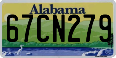 AL license plate 67CN279