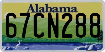 AL license plate 67CN288