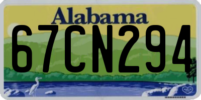 AL license plate 67CN294