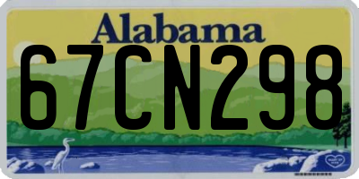 AL license plate 67CN298