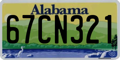 AL license plate 67CN321