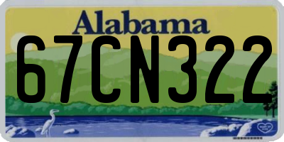 AL license plate 67CN322