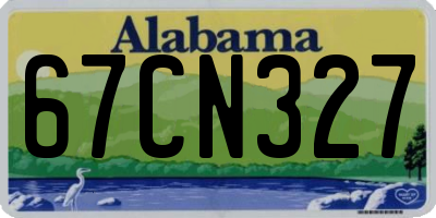 AL license plate 67CN327