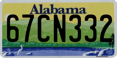 AL license plate 67CN332