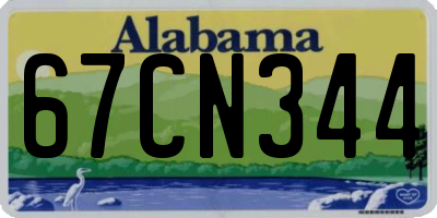 AL license plate 67CN344
