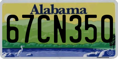 AL license plate 67CN350