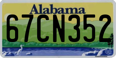 AL license plate 67CN352