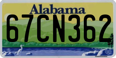 AL license plate 67CN362