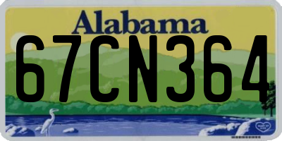 AL license plate 67CN364