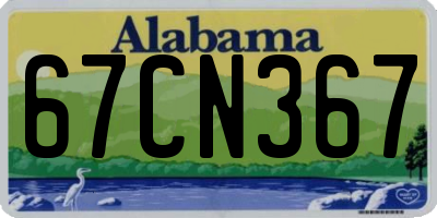AL license plate 67CN367