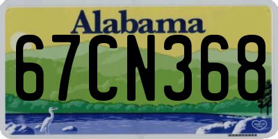 AL license plate 67CN368