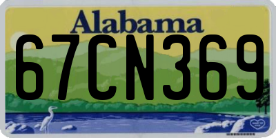 AL license plate 67CN369