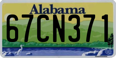 AL license plate 67CN371