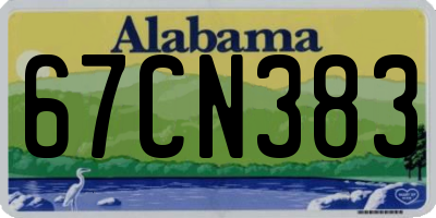 AL license plate 67CN383