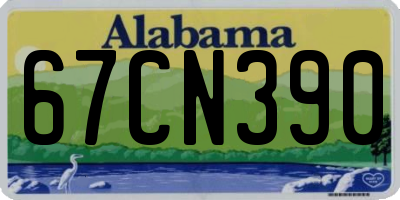 AL license plate 67CN390