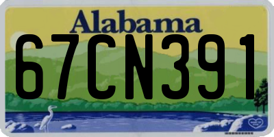 AL license plate 67CN391