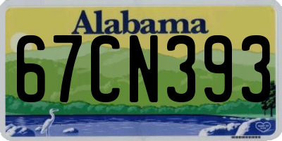 AL license plate 67CN393