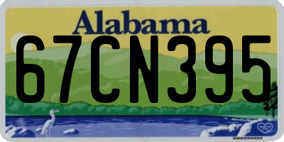 AL license plate 67CN395