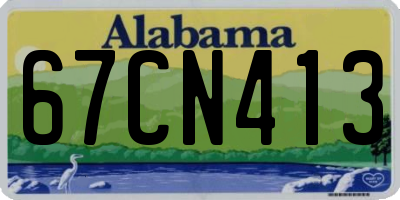 AL license plate 67CN413