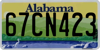 AL license plate 67CN423