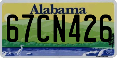 AL license plate 67CN426