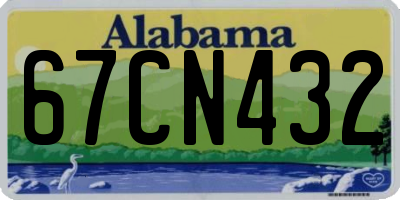 AL license plate 67CN432