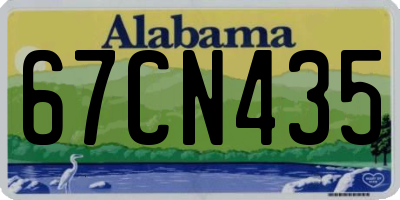 AL license plate 67CN435