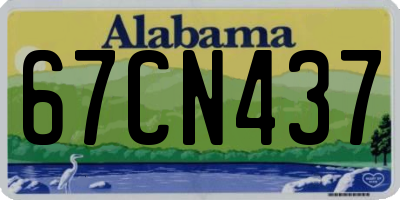AL license plate 67CN437