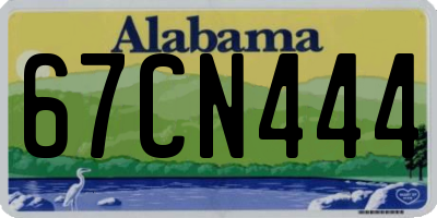 AL license plate 67CN444
