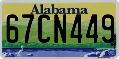 AL license plate 67CN449