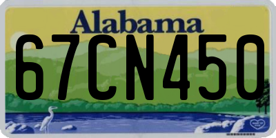 AL license plate 67CN450