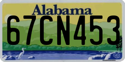 AL license plate 67CN453