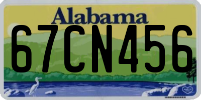 AL license plate 67CN456