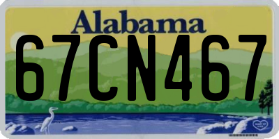 AL license plate 67CN467